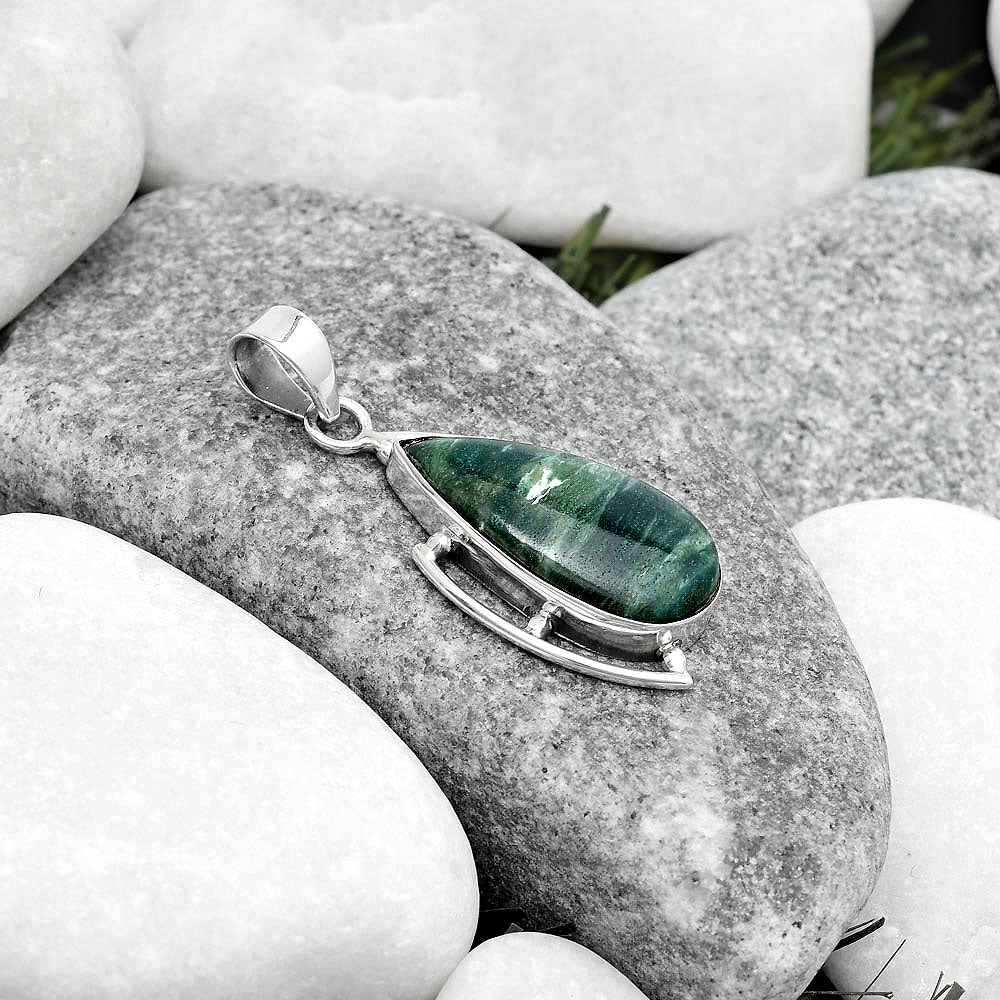 Natural Larsonite Jasper Pendant P-1274 SDP125611