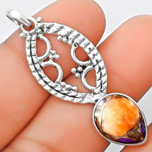 Spiny Oyster Turquoise - Arizona Pendant P-1035 SDP125633
