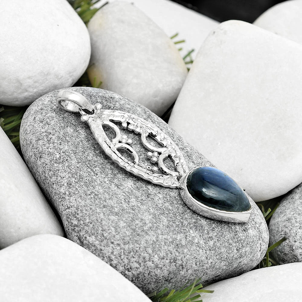 Blue Fire Labradorite - Madagascar Pendant P-1035 SDP125635