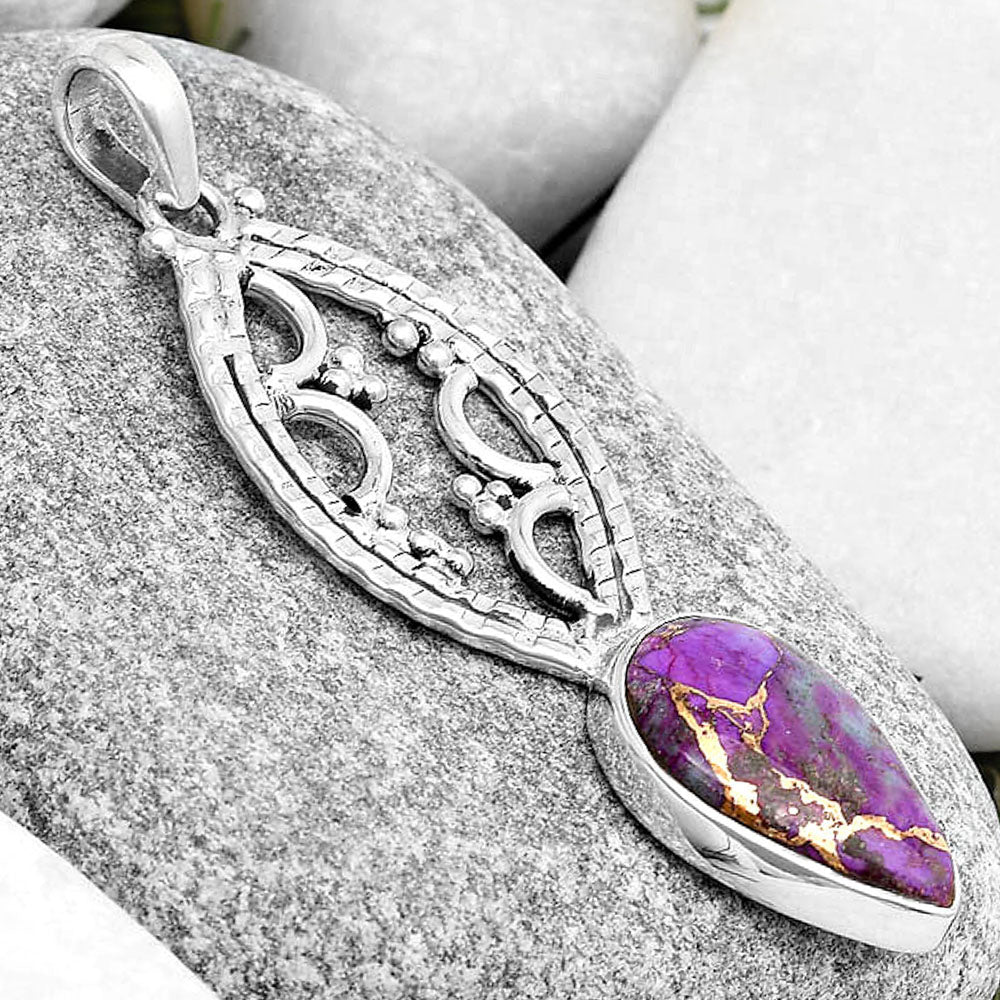 Copper Purple Turquoise - Arizona Pendant P-1035 SDP125638