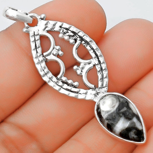 Natural Mexican Cabbing Fossil Pendant P-1035 SDP125642
