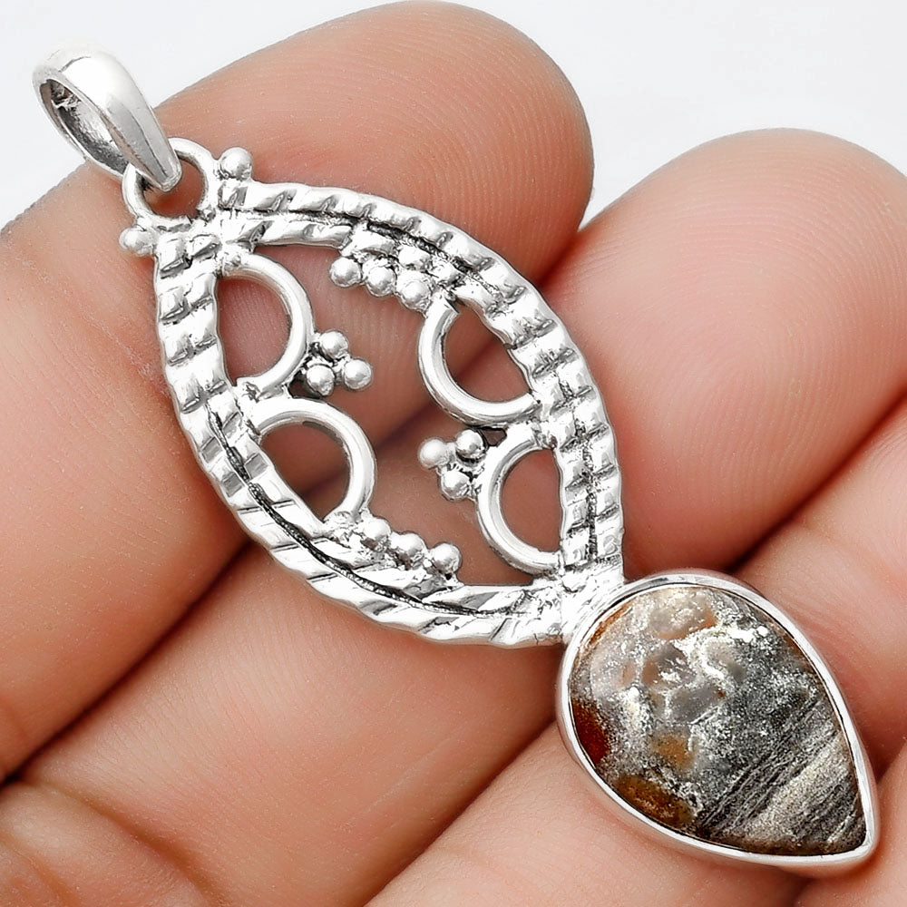 Natural Tabu Jasper Pendant P-1035 SDP125643