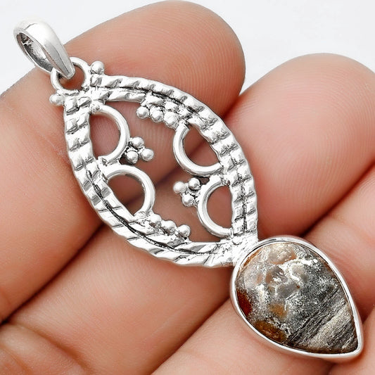 Natural Tabu Jasper Pendant P-1035 SDP125643