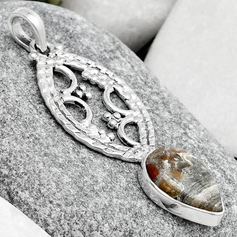 Natural Tabu Jasper Pendant P-1035 SDP125643