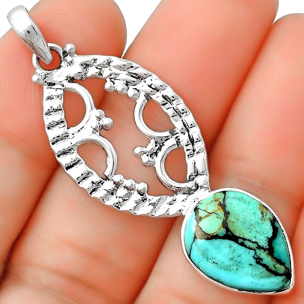 Natural Lucky Charm Tibetan Turquoise Pendant P-1035 SDP125856