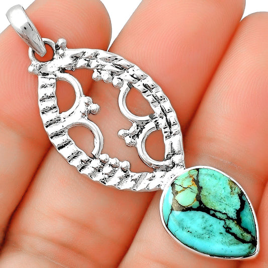 Natural Lucky Charm Tibetan Turquoise Pendant P-1035 SDP125856