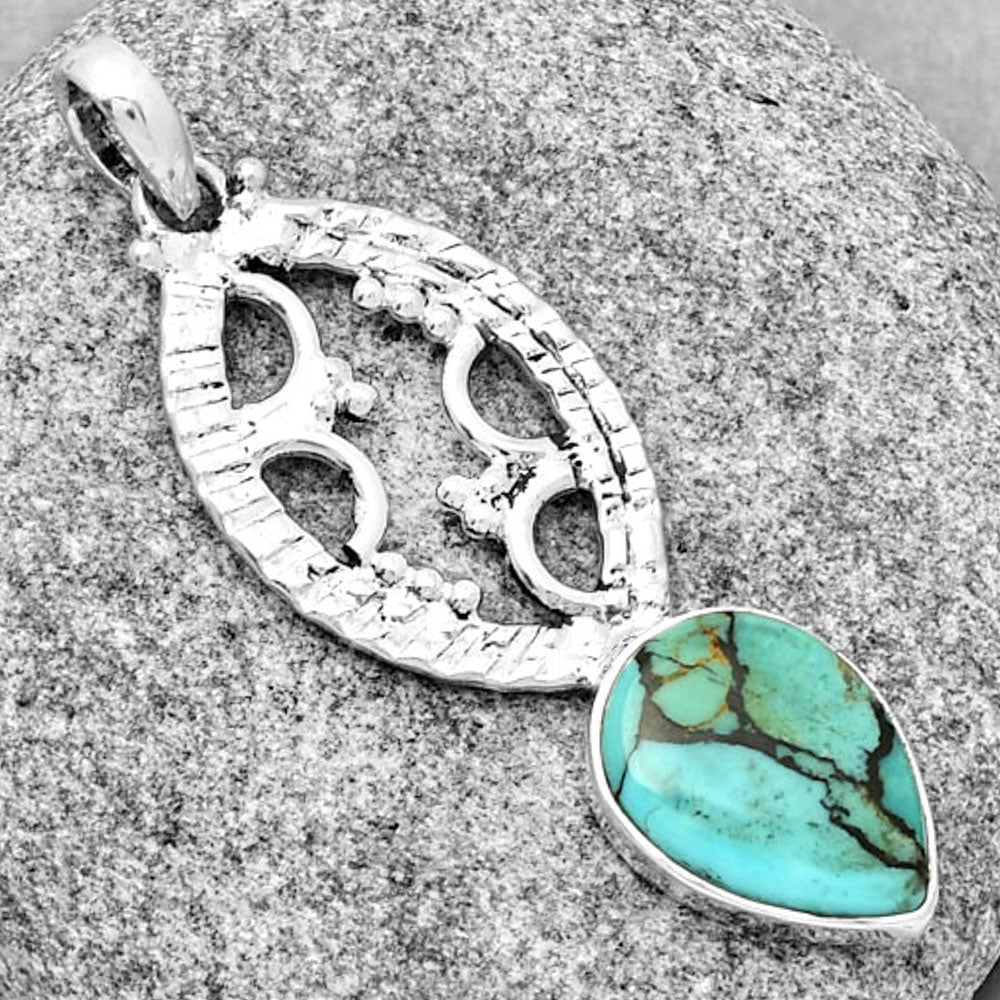 Natural Lucky Charm Tibetan Turquoise Pendant P-1035 SDP125856