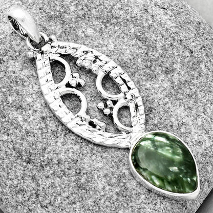 Natural Russian Seraphinite Pendant P-1035 SDP125864