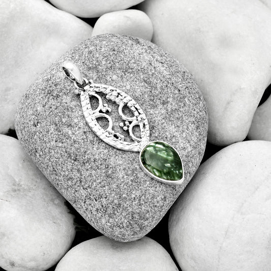 Natural Russian Seraphinite Pendant P-1035 SDP125864