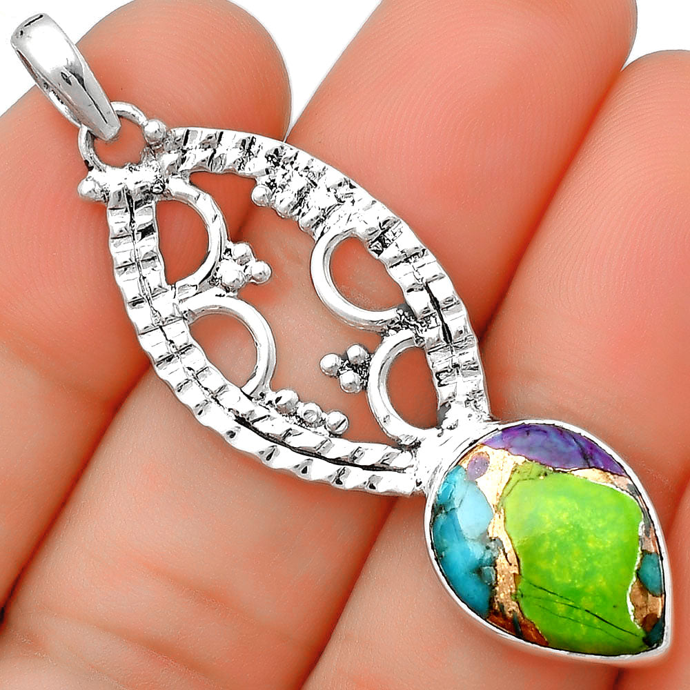 Multi Copper Turquoise - Arizona Pendant P-1035 SDP125865