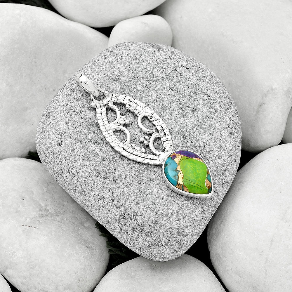 Multi Copper Turquoise - Arizona Pendant P-1035 SDP125865