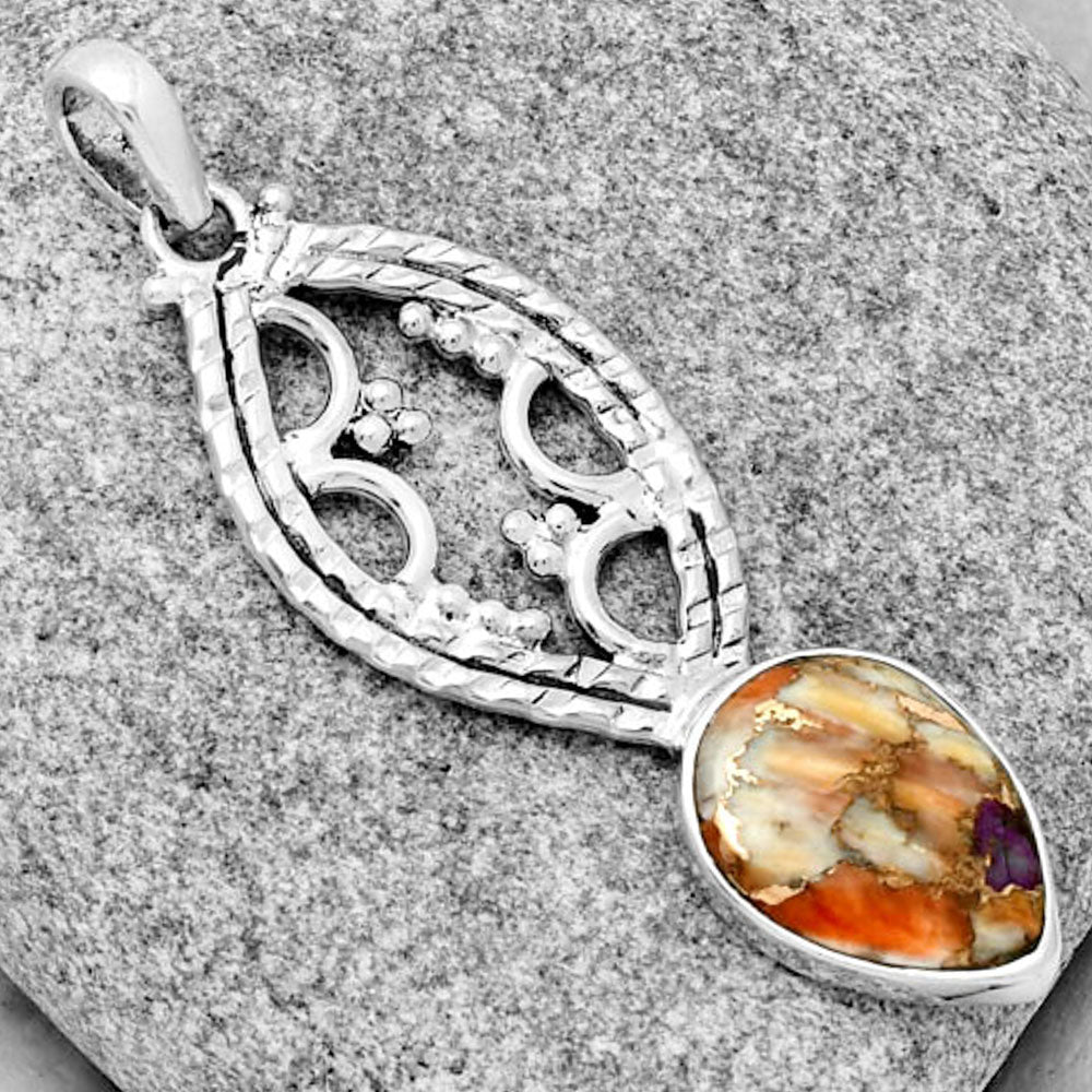 Spiny Oyster Turquoise - Arizona Pendant P-1035 SDP125869