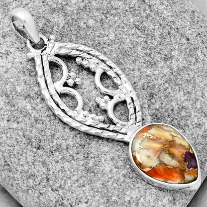 Spiny Oyster Turquoise - Arizona Pendant P-1035 SDP125869