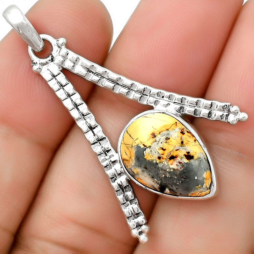 Natural Maligano Jasper - Indonesia Pendant P-1034 SDP125887