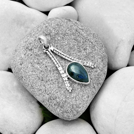 Blue Fire Labradorite - Madagascar Pendant P-1034 SDP125897
