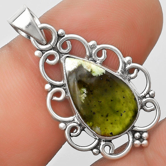 Natural Chrome Chalcedony Pendant P-1699 SDP125920