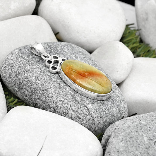 Natural Golden Seraphinite Pendant P-1554 SDP125969