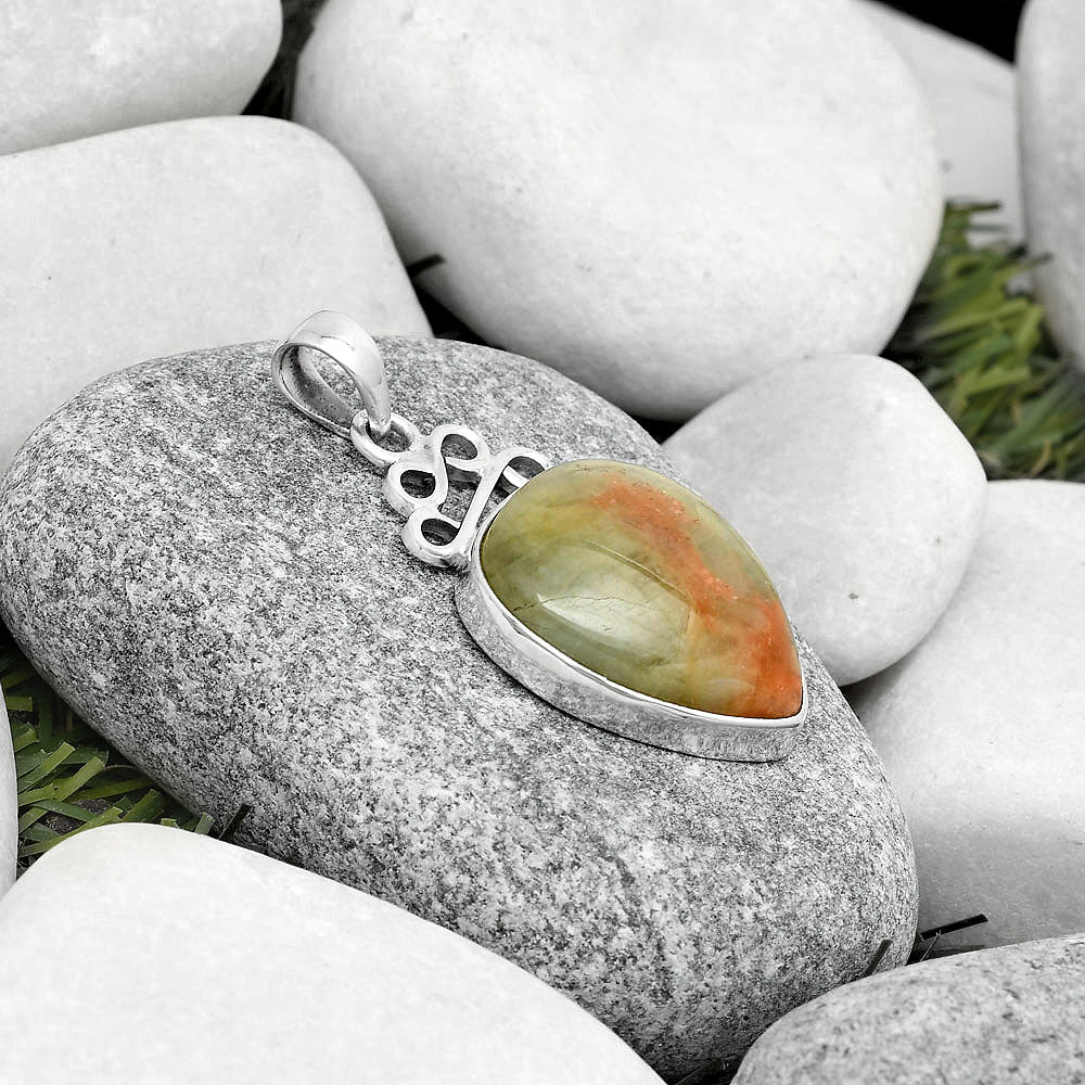 Natural Golden Seraphinite Pendant P-1554 SDP125971