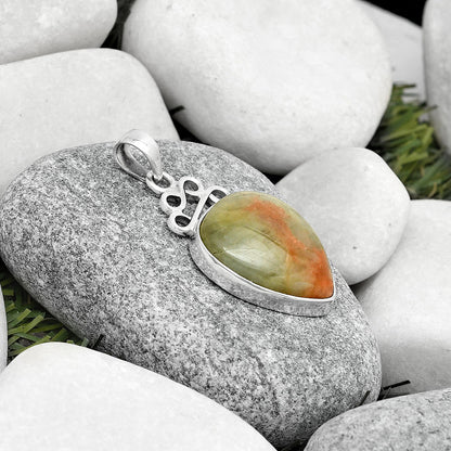 Natural Golden Seraphinite Pendant P-1554 SDP125971