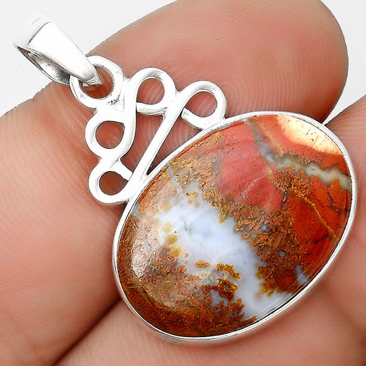 Natural Red Moss Agate Pendant P-1554 SDP125977