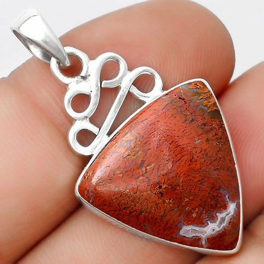 Natural Red Moss Agate Pendant P-1554 SDP125986