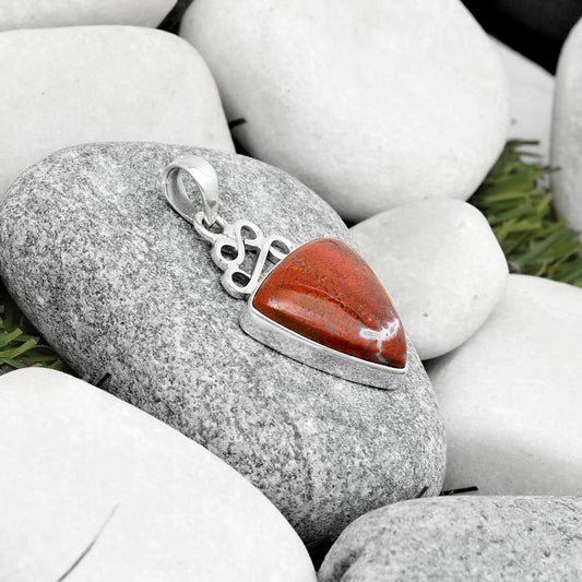 Natural Red Moss Agate Pendant P-1554 SDP125986