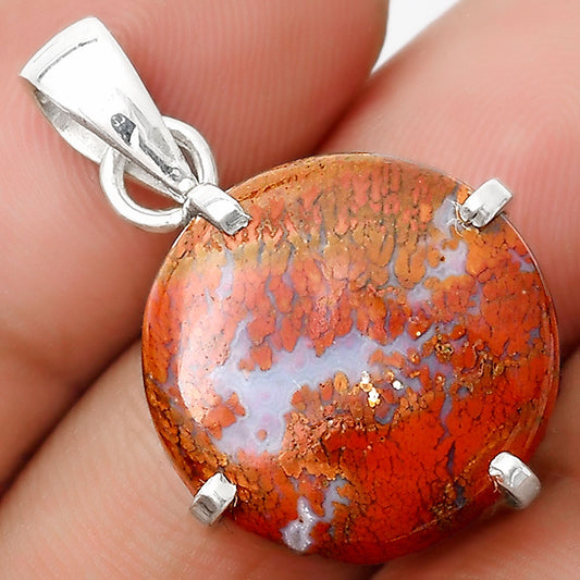 Natural Red Moss Agate Pendant P-1013 SDP126135