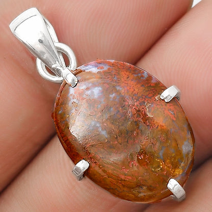 Natural Red Moss Agate Pendant P-1013 SDP126138