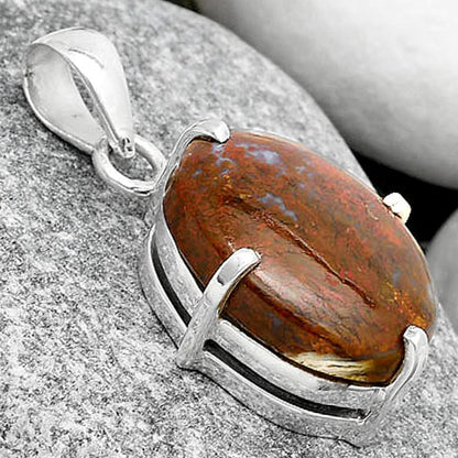 Natural Red Moss Agate Pendant P-1013 SDP126138