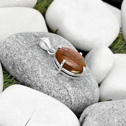 Natural Red Moss Agate Pendant P-1013 SDP126138