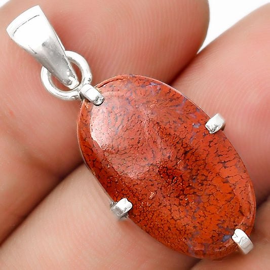Natural Red Moss Agate Pendant P-1013 SDP126154