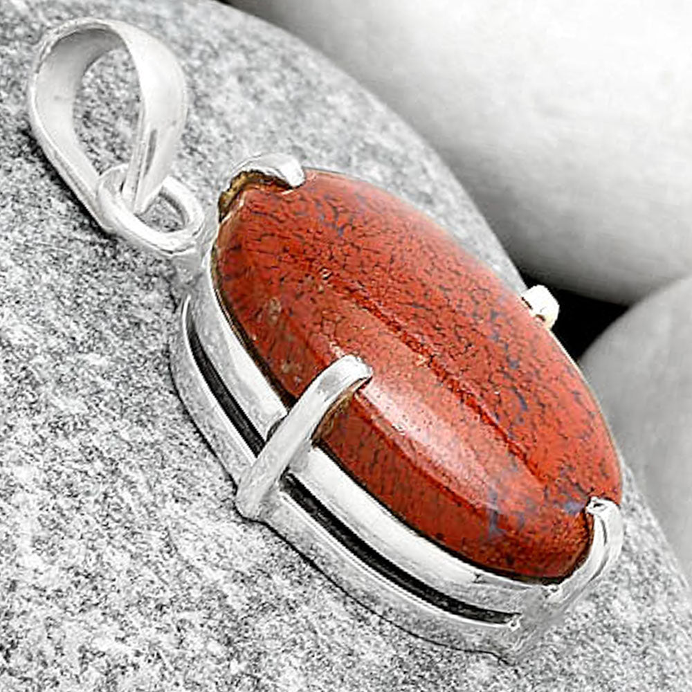 Natural Red Moss Agate Pendant P-1013 SDP126154