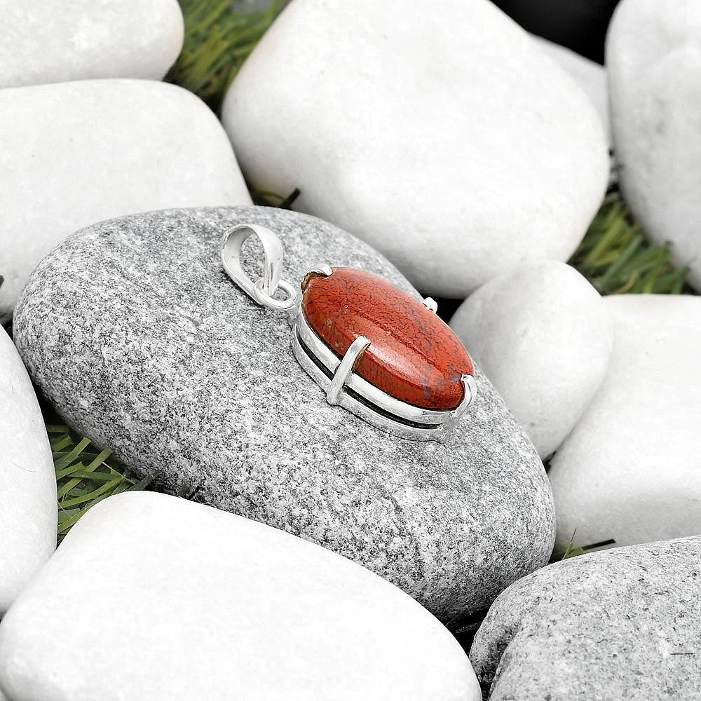 Natural Red Moss Agate Pendant P-1013 SDP126154