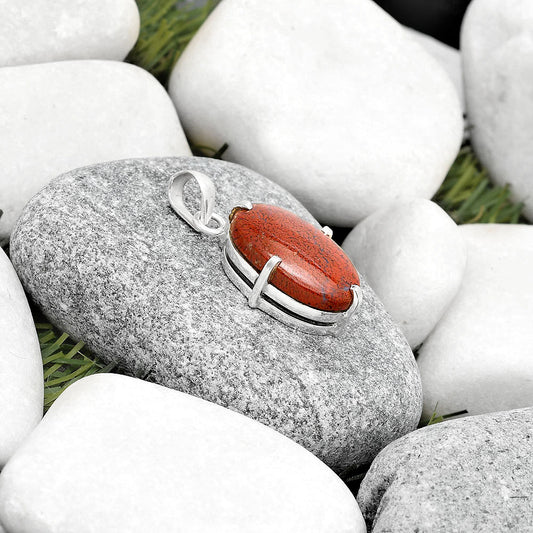 Natural Red Moss Agate Pendant P-1013 SDP126154