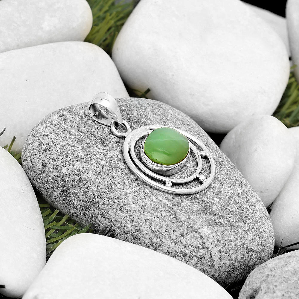 Natural Boulder Chrysoprase Australia Pendant P-1712 SDP126182