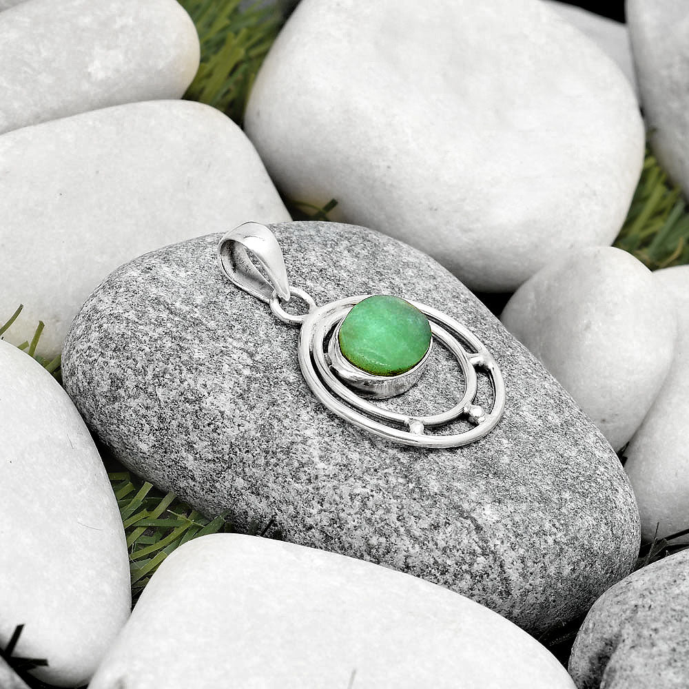Natural Boulder Chrysoprase Australia Pendant P-1712 SDP126190