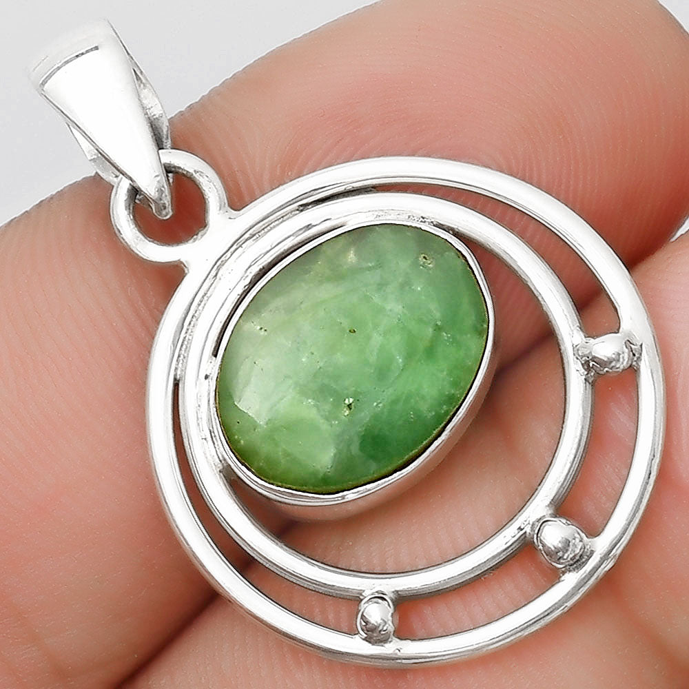 Natural Boulder Chrysoprase Australia Pendant P-1712 SDP126202
