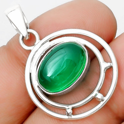 Natural Green Onyx Pendant P-1712 SDP126208