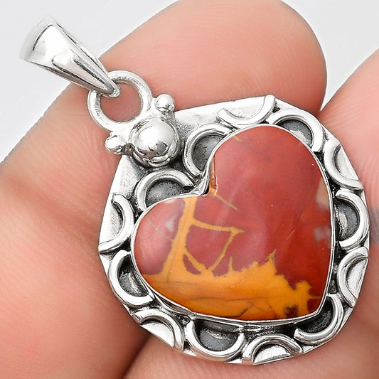 Heart Natural Noreena Jasper Pendant P-1242 SDP126223