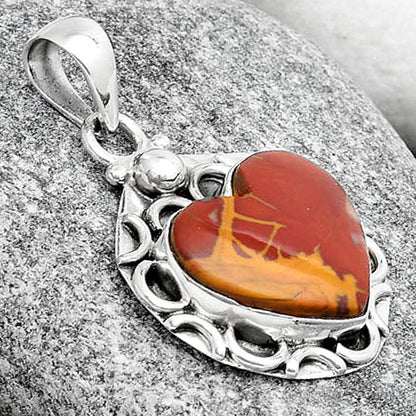 Heart Natural Noreena Jasper Pendant P-1242 SDP126223