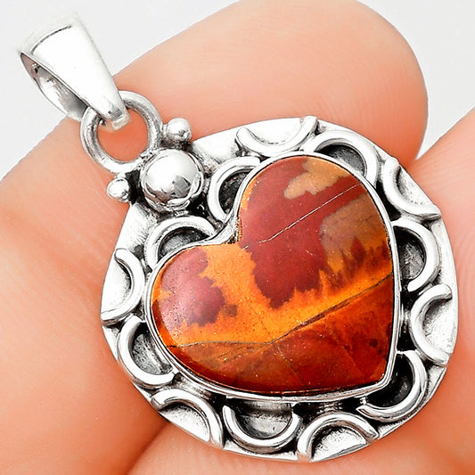 Heart Natural Noreena Jasper Pendant P-1242 SDP126227
