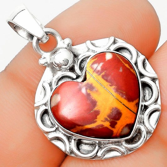 Heart Natural Noreena Jasper Pendant P-1242 SDP126232