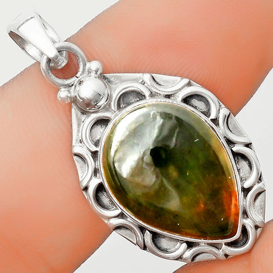 Natural Chrome Chalcedony Pendant P-1242 SDP126238