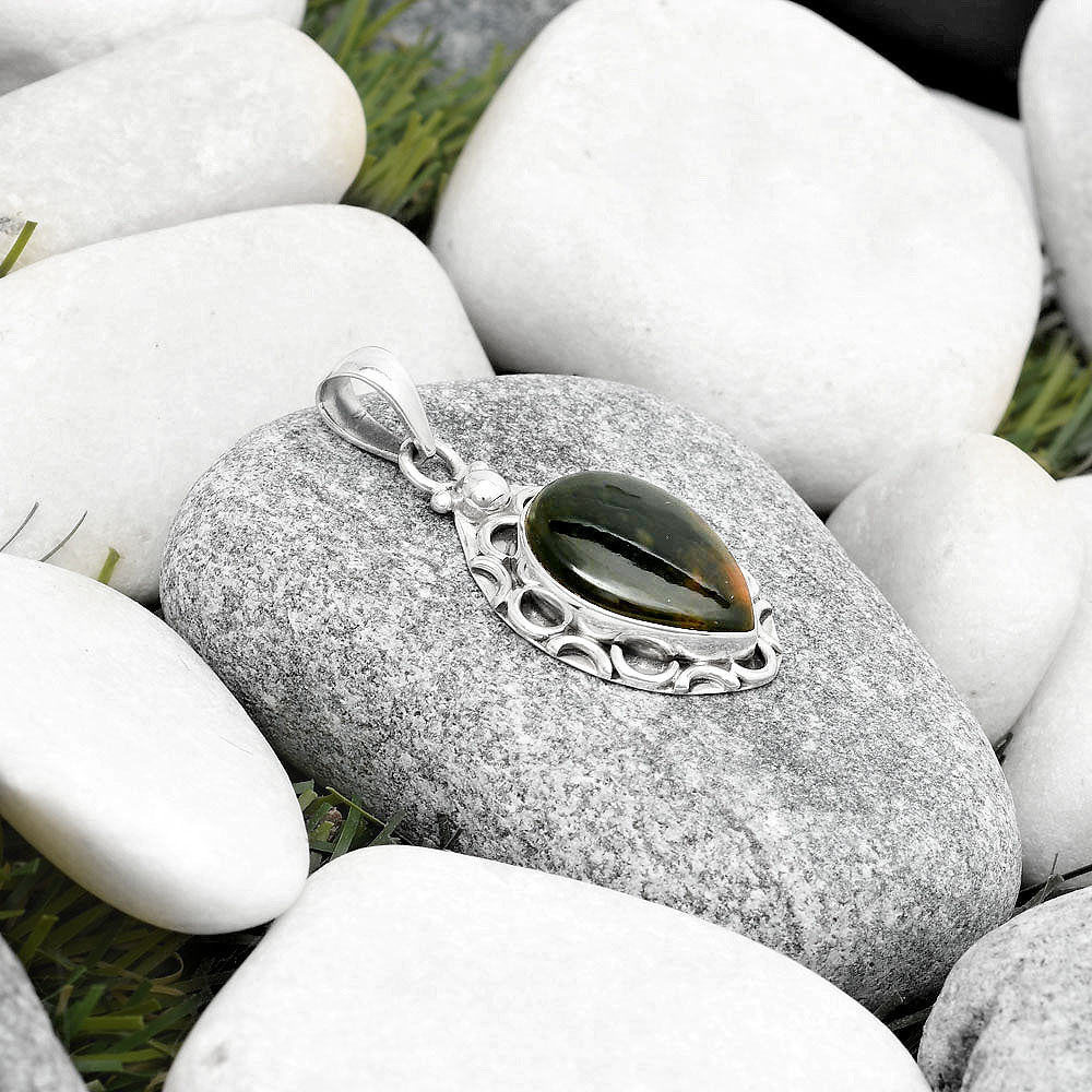 Natural Chrome Chalcedony Pendant P-1242 SDP126238