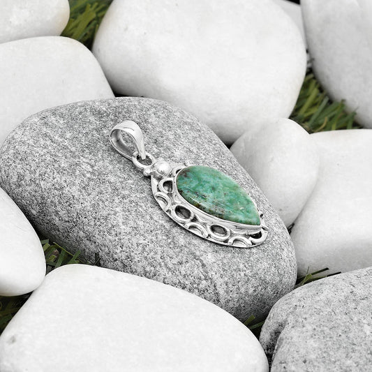 Natural Larsonite Jasper Pendant P-1242 SDP126248