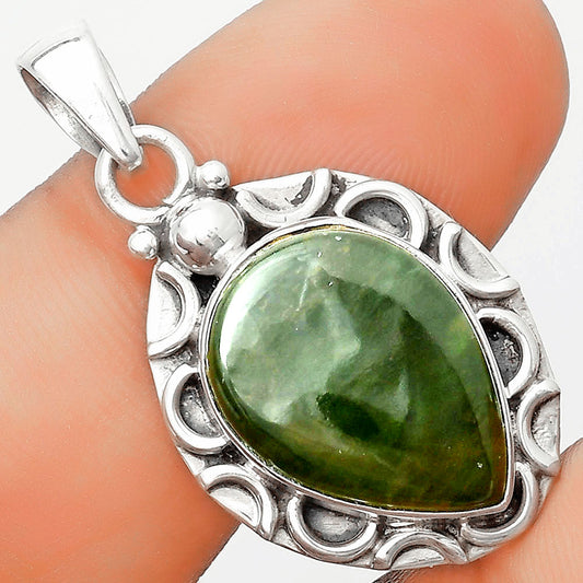 Natural Chrome Chalcedony Pendant P-1242 SDP126249