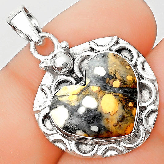 Heart Maligano Jasper - Indonesia Pendant P-1242 SDP126257