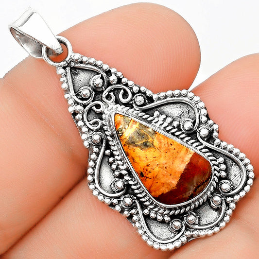 Natural Moroccan Yellow Jacket Jasper Pendant P-1214 SDP126269