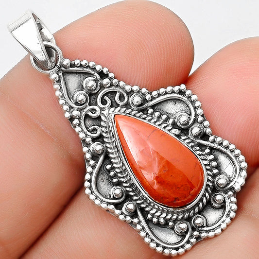 Natural Red Moss Agate Pendant P-1214 SDP126272
