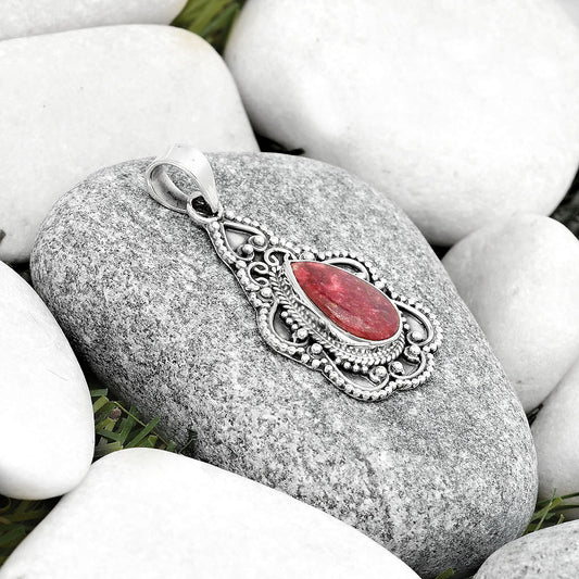 Natural Pink Thulite - Norway Pendant P-1214 SDP126286